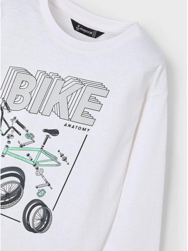 Mayoral Camiseta m/l "Bike" 25-03051-025 Blanco [2]