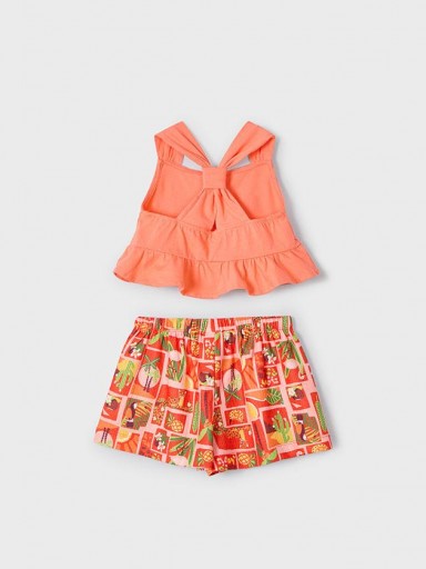 Mayoral Conjunto Short  Punto Crepe 25-03215-070 Mandarina [1]