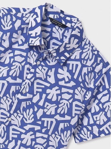 Mayoral Camisa m/c Estampada 25-06138-045 Azur [3]