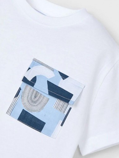 Mayoral Camiseta m/c Bolsillo 25-03032-065 Blanco [2]