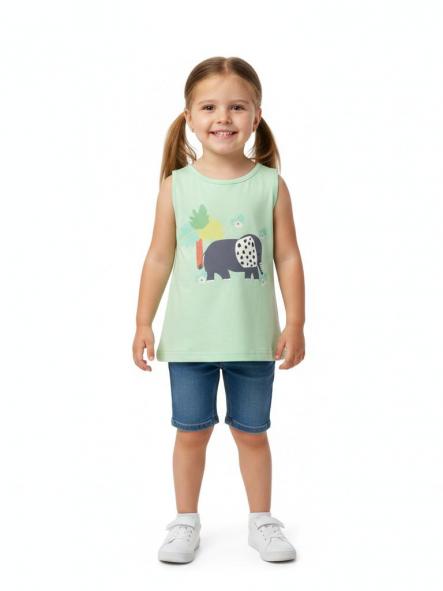 Miranda camiseta sin mangas verde elefante 35/0406/2