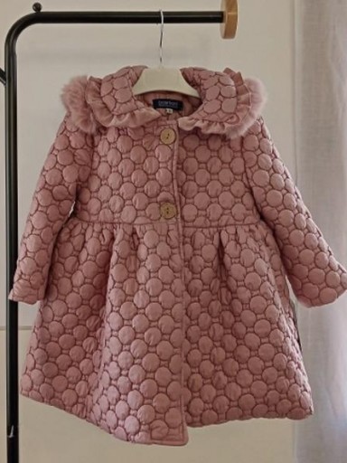 Basmarti Abrigo Infantil Rosa Acolchado Circulos "Sommayo" 25674 [1]