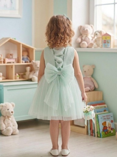 Nekenia Vestido Infantil Tejido Tul Verde 2421824 [1]