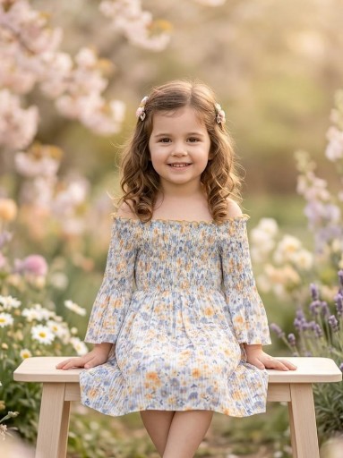  Nekenia Vestido Infantil Estampado Flores  2321589