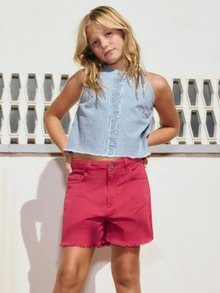 Mayoral Short Sarga Basico 26-00275-067 Cereza