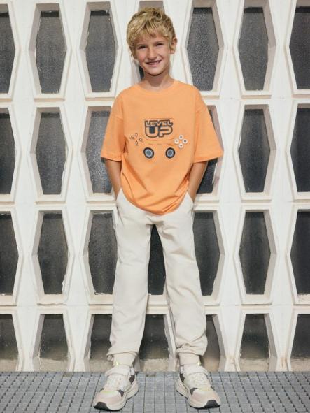 Mayoral Pantalón  Felpa Basico puños 26-00744-052 Crema