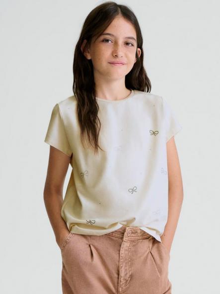 Mayoral Camiseta M/C Básica 26-00854-084 Hueso