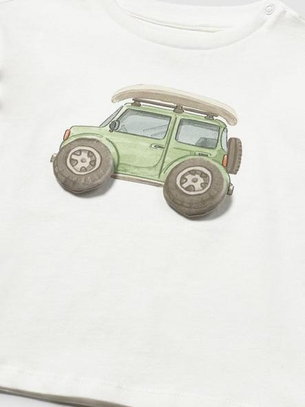 Mayoral Camisa m/c Aplique 26-01011-087 Nata-Coche [2]