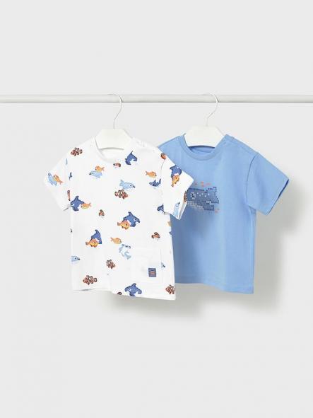 Mayoral Set 2 Camisetas m/c 26-01012-014 Celeste [1]