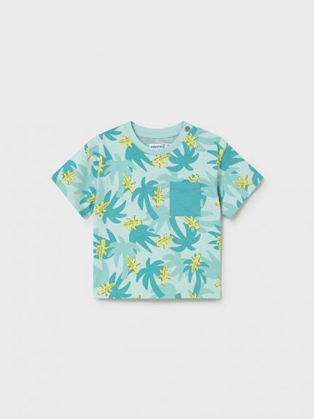 Mayoral Camiseta m/c estampada 26-01014-092 Aguamarina