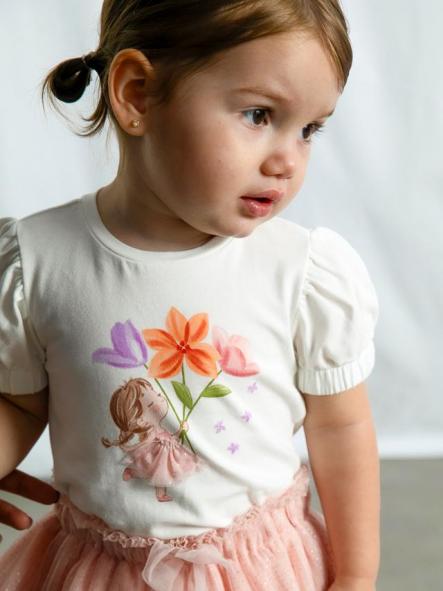 Mayoral Camiseta m/c 26-01078-018 Crd-Blossom [1]
