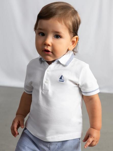 Mayoral Polo m/c Combinado 26-01107-076 Blanco