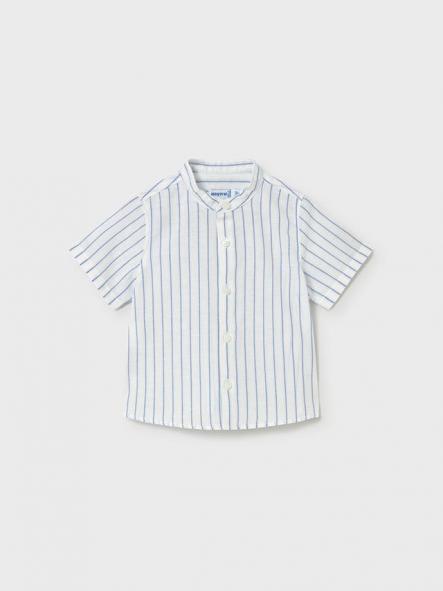 Mayoral Camisa m/c Lino Cuello Mao 26-01111-020 Oceano