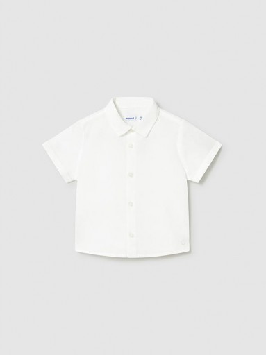 Mayoral Camisa m/c Lino Cuello Camisero 26-01112-049 Blanco