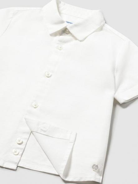 Mayoral Camisa m/c Lino Cuello Camisero 26-01112-049 Blanco [2]
