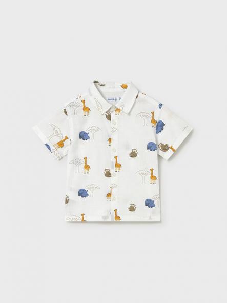 Mayoral Camisa m/c Estampada 26-01114-031 Blanco