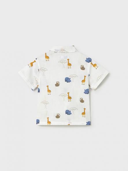Mayoral Camisa m/c Estampada 26-01114-031 Blanco [1]
