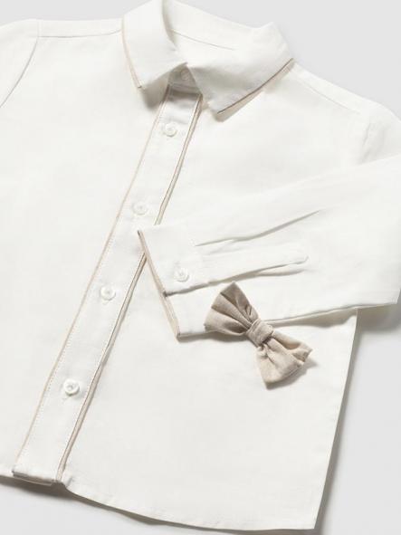 Mayoral Camisa m/l  vestir Pajarita 26-01115-072 Nata [2]