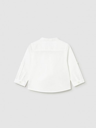 Mayoral Camisa m/l Lino Cuello Mao 26-01116-035 Blanco [1]