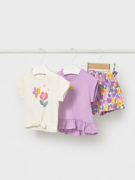 Mayoral Conjunto Short 3 Piezas 26-01206-046 Lilac [3]