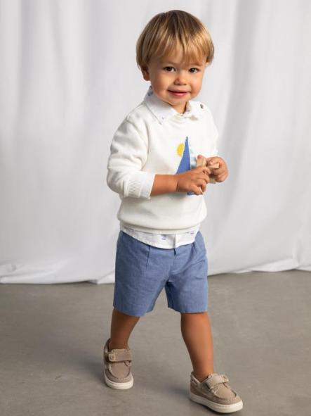 Mayoral Bermuda Lino Suiting 26-01215-048 Capri