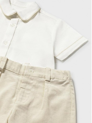 Mayoral Conjunto Bermuda Lino Suiting 26-01225-092 Avena Cuad [5]