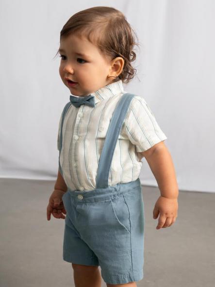 Mayoral Conjunto Bermuda 3 piezas  Lino 26-01226-062 Jade