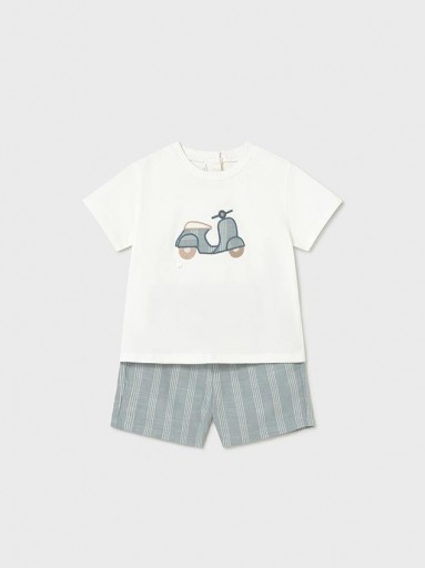 Mayoral Conjunto Bermuda Lino Aplique 26-01227-097 Jade [1]