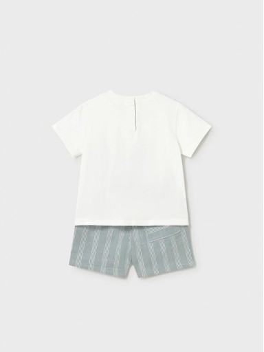 Mayoral Conjunto Bermuda Lino Aplique 26-01227-097 Jade [2]