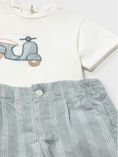 Mayoral Conjunto Bermuda Lino Aplique 26-01227-097 Jade [3]