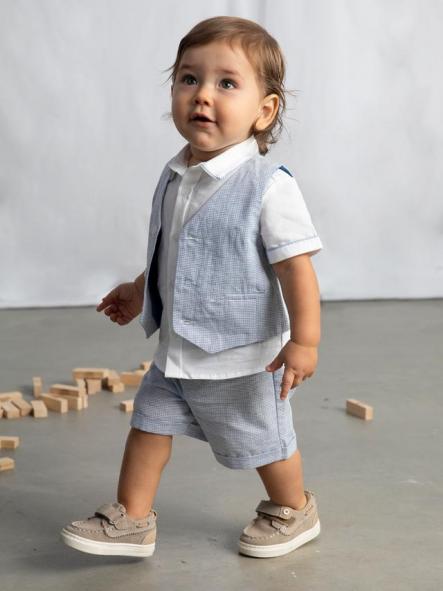 Mayoral  Chaleco Lino Suiting 26-01312-015 Capri Cuad [2]