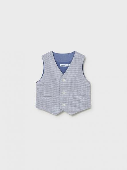 Mayoral  Chaleco Lino Suiting 26-01312-015 Capri Cuad [3]
