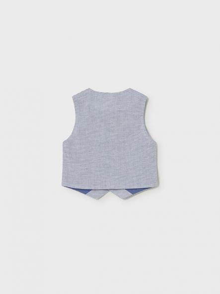 Mayoral  Chaleco Lino Suiting 26-01312-015 Capri Cuad [4]