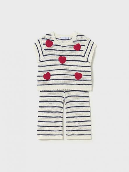 Mayoral Conjunto Pantalón Tricot 26-01516-026 Crudo [1]