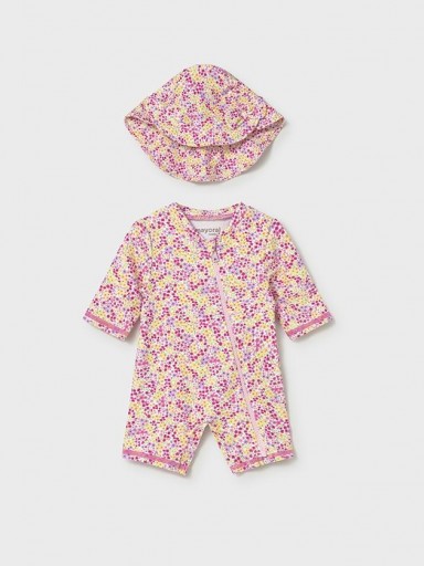 Mayoral Conjunto Baño Pelele con Gorro 26-01620-039 Rosa [0]