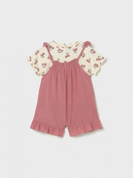 Mayoral Conjunto Peto Camiseta 26-01656-018 Blush