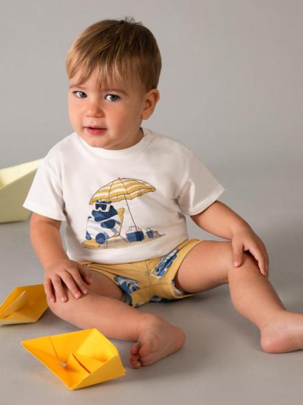 Mayoral Conjunto Baño Camiseta 26-01661-076 Peach