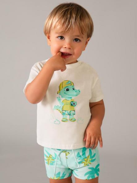 Mayoral Conjunto Baño Camiseta 26-01661-077 Aguamarina