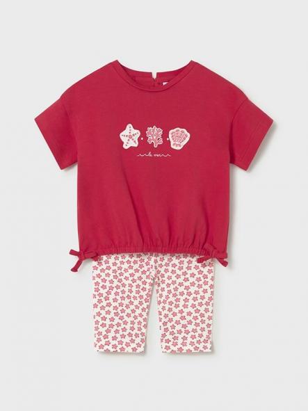 Mayoral Conjunto Leggings Estampado 26-01753-016 Rojo