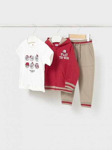 Mayoral Chandal 3 Piezas Camiseta 26-01831-061 Tomate