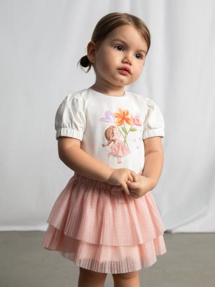 Mayoral Falda Tul Plisado 26-01902-037 Blossom