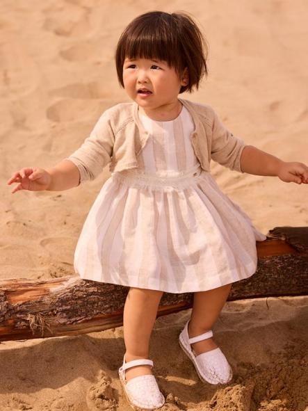 Mayoral Vestido Rayas Fajin 26-01904-069 Avellana