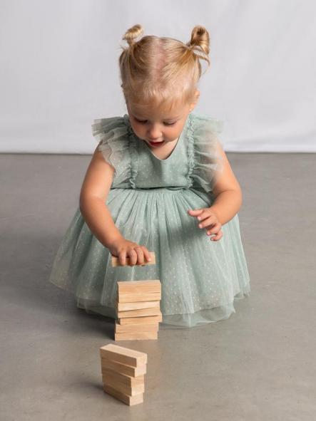 Mayoral Vestido Tul con diadema 26-01905-046 Lago