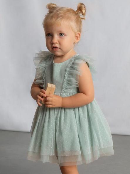 Mayoral Vestido Tul con diadema 26-01905-046 Lago [1]