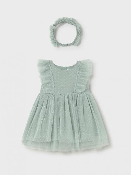 Mayoral Vestido Tul con diadema 26-01905-046 Lago [3]