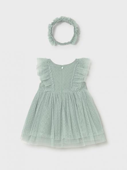 Mayoral Vestido Tul con diadema 26-01905-046 Lago [4]