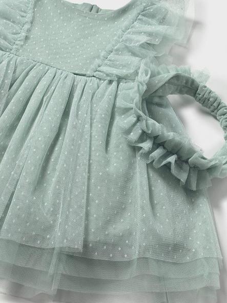 Mayoral Vestido Tul con diadema 26-01905-046 Lago [5]