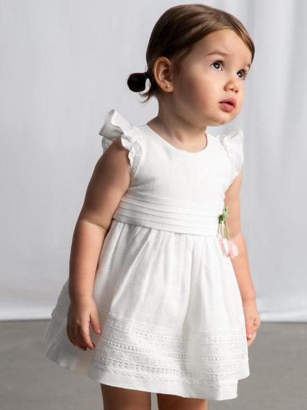 Mayoral Vestido Cinta Guipur 26-01907-042 Crudo