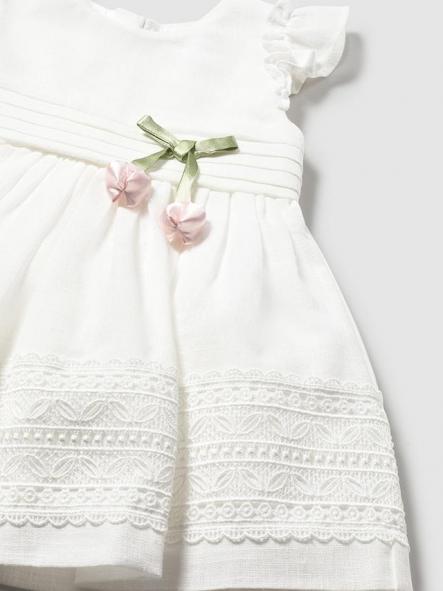 Mayoral Vestido Cinta Guipur 26-01907-042 Crudo [4]
