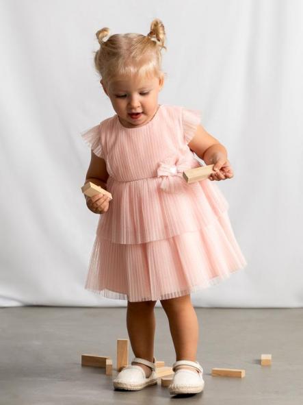 Mayoral Vestido Tul Plisado 26-01908-037 Blossom